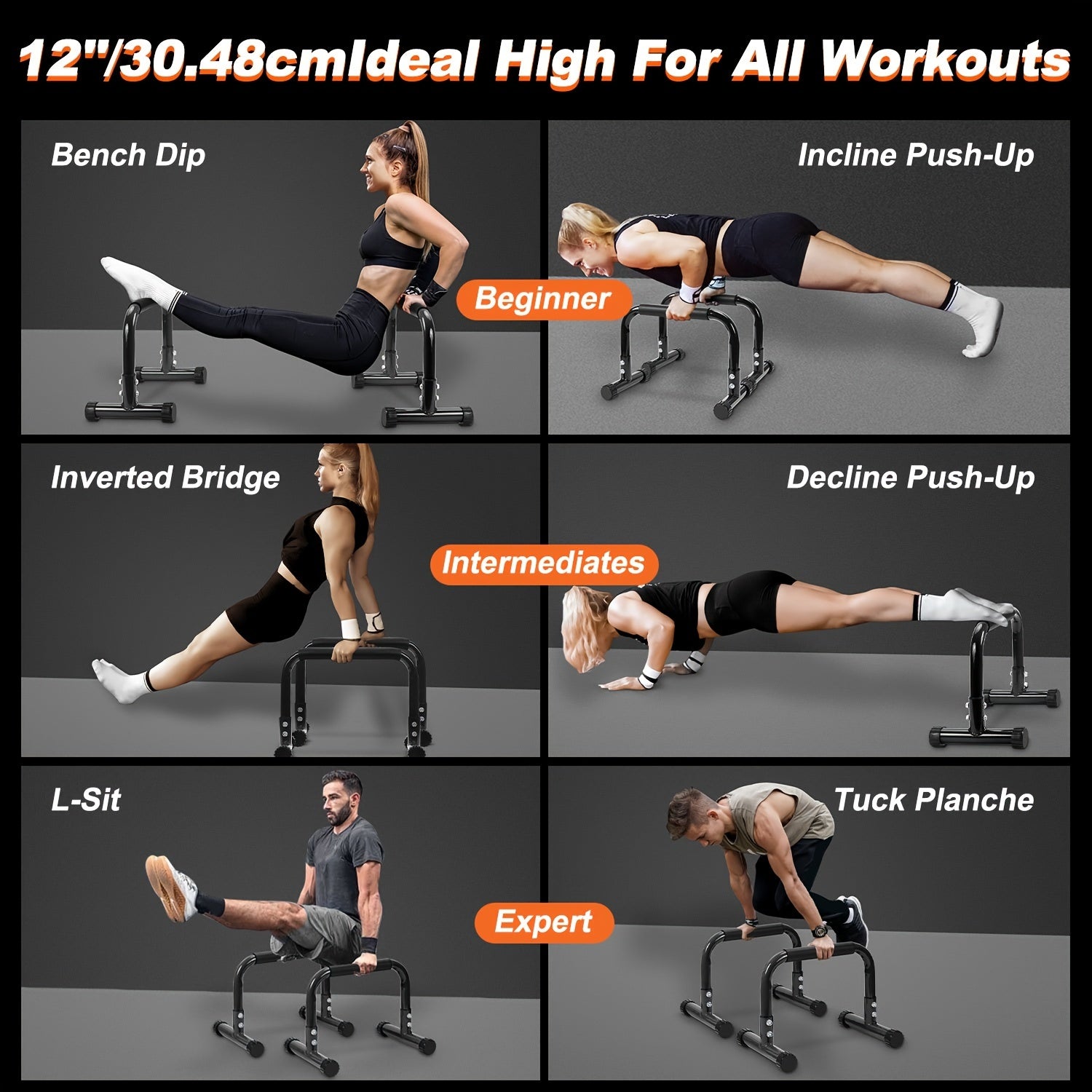 Push Up Bars Parallel Bars for Strength - Image 4