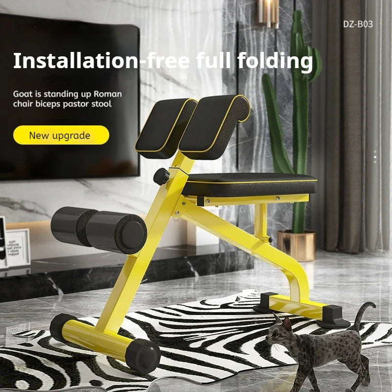 Multifunctional Folding Abdominal Chair & Dumbbell Stool - Image 3