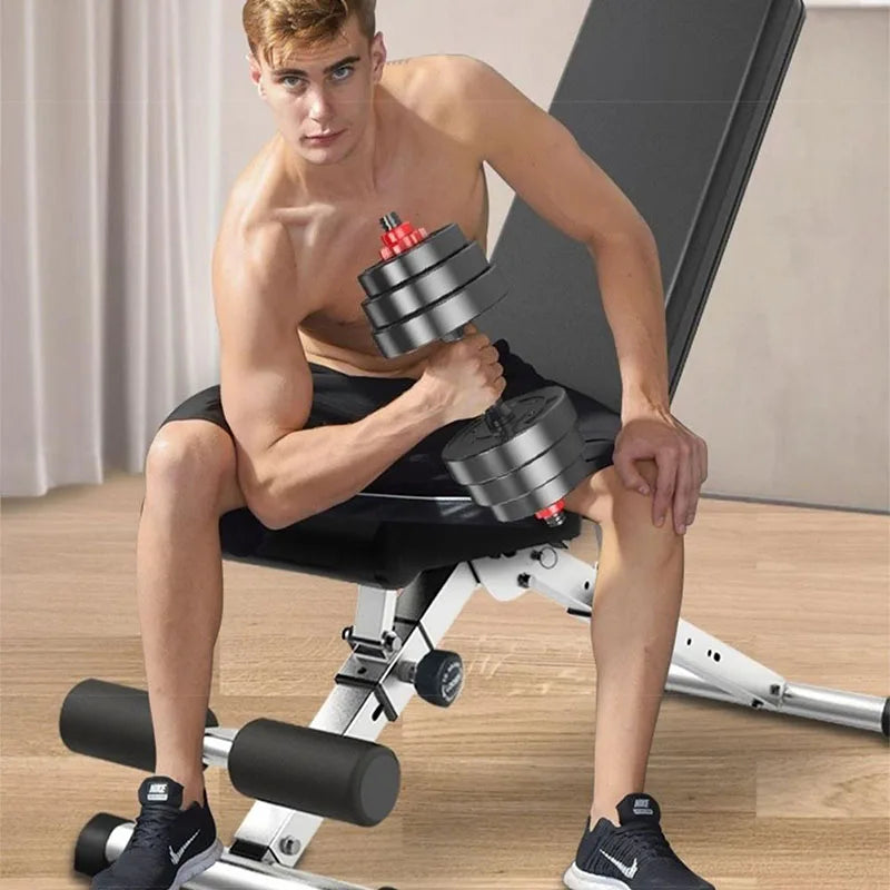 Foldable Multi-Function Dumbbell Bench Set - Image 2
