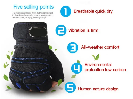 Unisex Gym Gloves with Wrist Support - Image 2