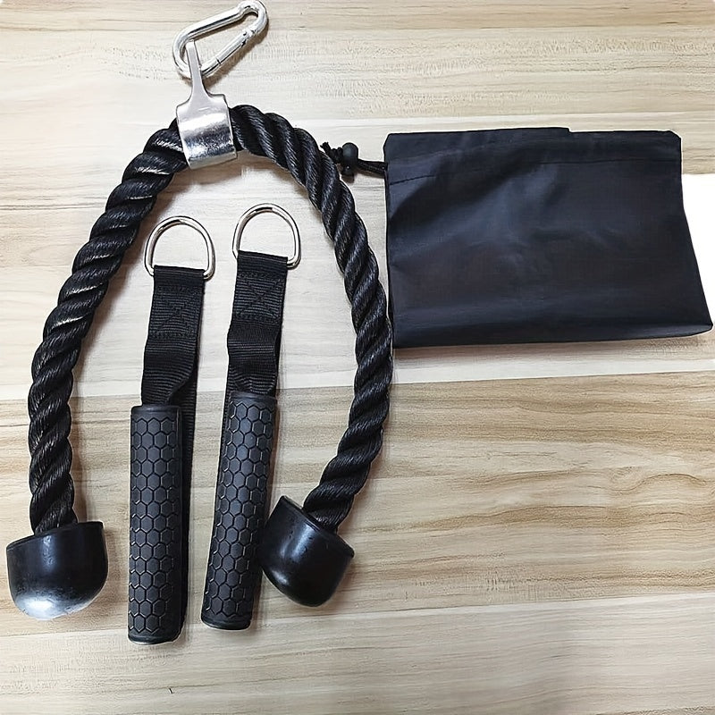 Tricep Rope Set Gym Pulley Accessories (8PCS) - Image 2