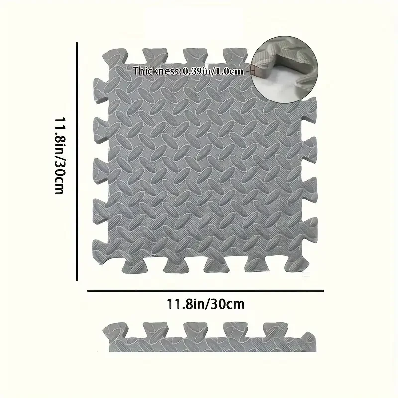 30x30cm 16 Pcs Interlocking Yoga Mat Home Gym and Yoga Equipment Protective Mat EVA Foam Non Slip Flooring Indoor Fitness - Image 10