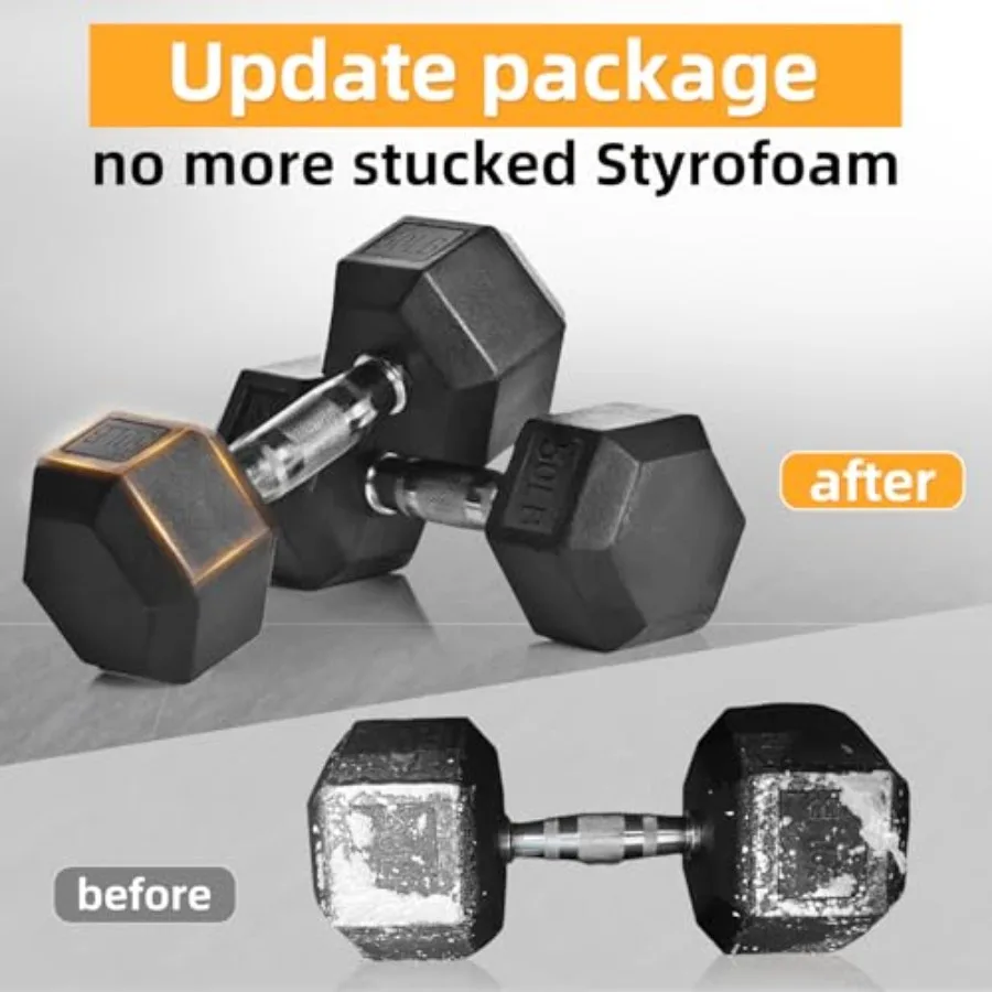 Rubber Hex Dumbbell Set with Rack - 350/450/550lbs Adjustable Free Weight for Home Gym Strength Training Durable Black Fitness - Image 6