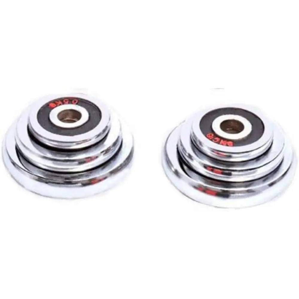 30KG Adjustable Cast Iron Dumbbell Set with Contoured Rod for Home Gym Exercise - Image 7