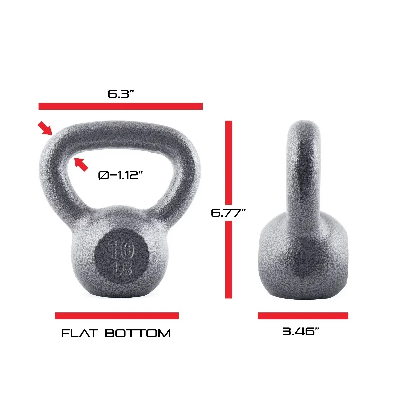 Cast Iron Kettlebell, Single, 10-80 Pounds - Image 3