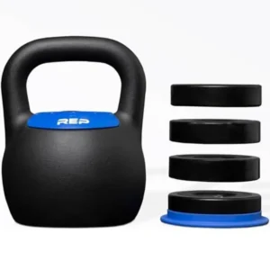 Home gym fitness adjustable kettlebell in compact steel with ergonomic handle, available in 2040 lb 918 kg variable weight opti