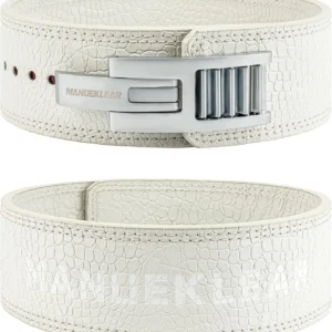 Powerlifting, Deadlifts - 10mm Leather Lifting Belt, Brown, Quick Locking & Adjustable