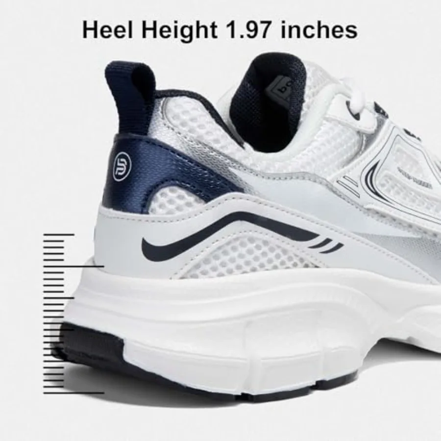 BAASPLOA Women's Chunky Fashion Sneakers Casual Sports Shoes Mesh Breathable Athletic Gym Workout Tennis Shoe Platform Thick Wa - Image 5