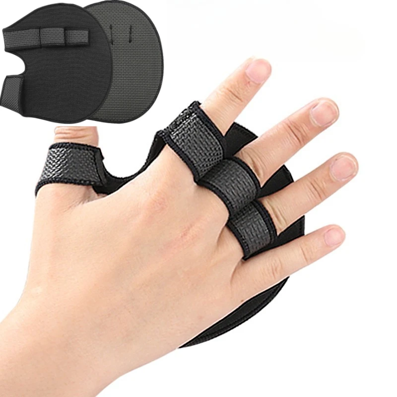 2PCS Neoprene Grip Pads Lifting Grips Gym Workout Gloves Weightlifting Calisthenics Powerlifting Fitness Sports Hand Protector - Image 2