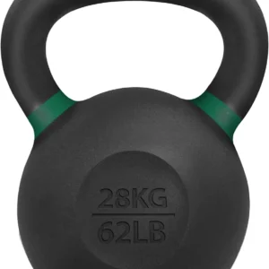 Full Body Workout at Home Gym with Powder Coated Cast Iron Kettlebell Strength Training Set