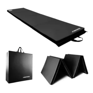 Upgraded Folding Exercise Mat, 2 Inch Thick Gymnastics Mat for Yoga, MMA, Stretching, Core Workouts and Home Gym Protective Flo