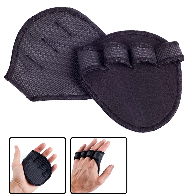 2PCS Neoprene Grip Pads Lifting Grips Gym Workout Gloves Weightlifting Calisthenics Powerlifting Fitness Sports Hand Protector - Image 10