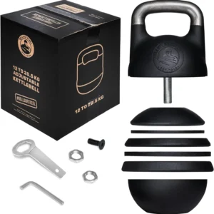 Full Body Workouts Adjustable Kettlebell Set, Steel Shell, No Color Mentioned, Competition Standard 35mm Handle