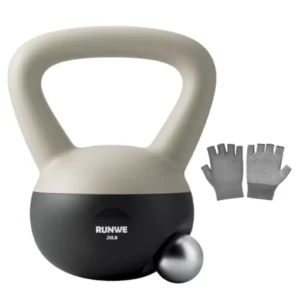 Soft Kettlebell - Sand Filled Kettlebell Cushioned Impact-Resistant Base 20 LB, Safety Guaranteed Ideal for Men, Women, & Beginners