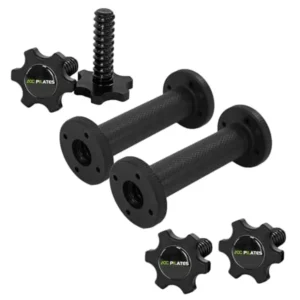 Dumbbell Handles Pair Universal Handle Adjustable Dumbbell Bar Fit 1" Plates Standard Weight Plates with 1" Diameter Portable B