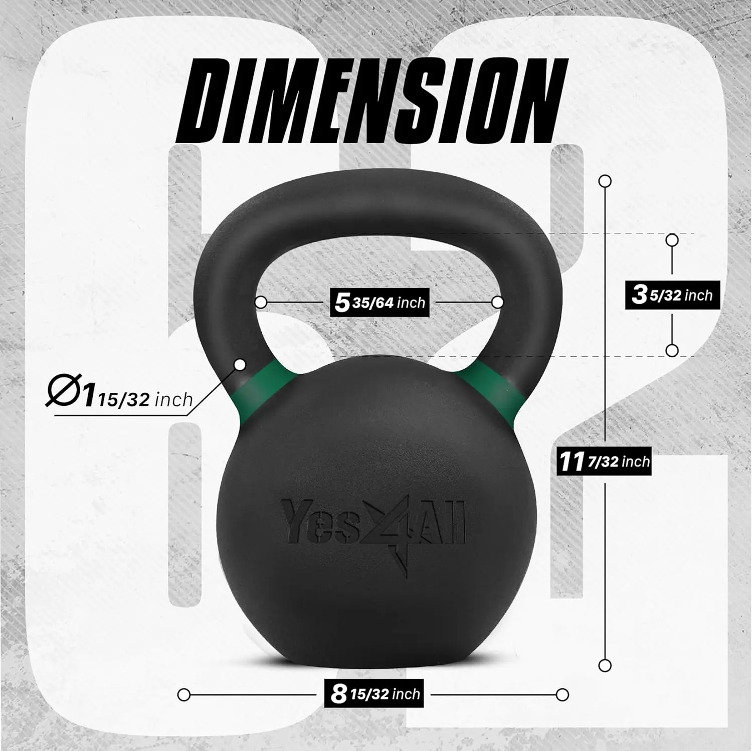 Full Body Workout at Home Gym with Powder Coated Cast Iron Kettlebell Strength Training Set - Image 2