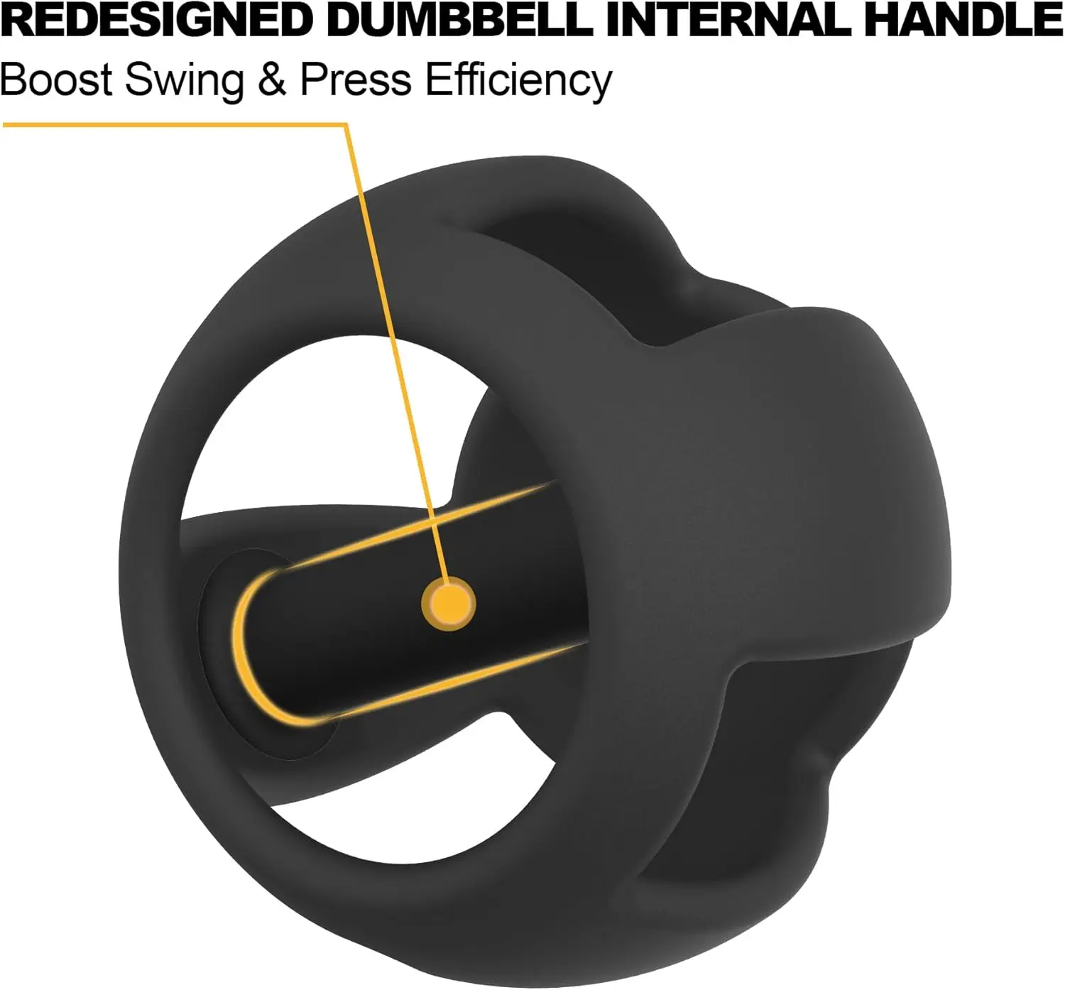 Home Gym Workouts, Iron Material, Gray Color, Spherebell Dumbbells + Kettlebell for Low-Joint-Stress Exercise - Image 2