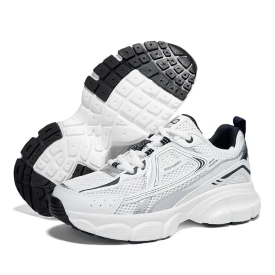 BAASPLOA Women's Chunky Fashion Sneakers Casual Sports Shoes Mesh Breathable Athletic Gym Workout Tennis Shoe Platform Thick Wa - Image 12