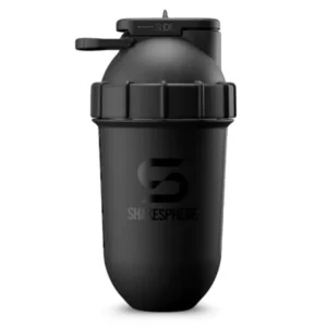 Tumbler View Protein Shaker Bottle - Smoothie Cup with Clear Window, Bladeless Blender Cup Purees Fruit, No Mixing Ball - Prote