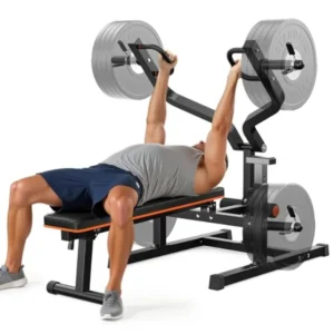 WB18 3-Grip U-Handles Chest Press Machine, 1250LBS Bench Press Machine with Independent Converging Arms, 11+3 Adjustable Positi