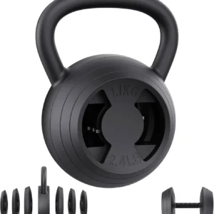 Home Strength Training, Metal 2-in-1 Adjustable Kettlebell Set, Wide Grip, 15 - 45 LB Kettlebells and 4.8 - 30 LB Dumbbells