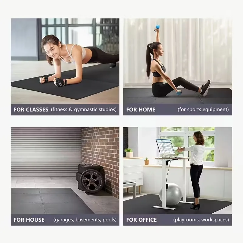 30x30cm 16 Pcs Interlocking Yoga Mat Home Gym and Yoga Equipment Protective Mat EVA Foam Non Slip Flooring Indoor Fitness - Image 6