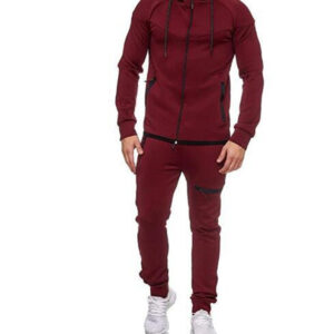 Fitness casual wear with solid color zipper decoration